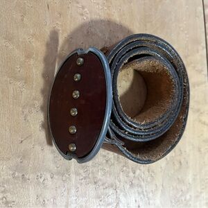 GAP Brown Leather Women's Belt with Studded Buckle